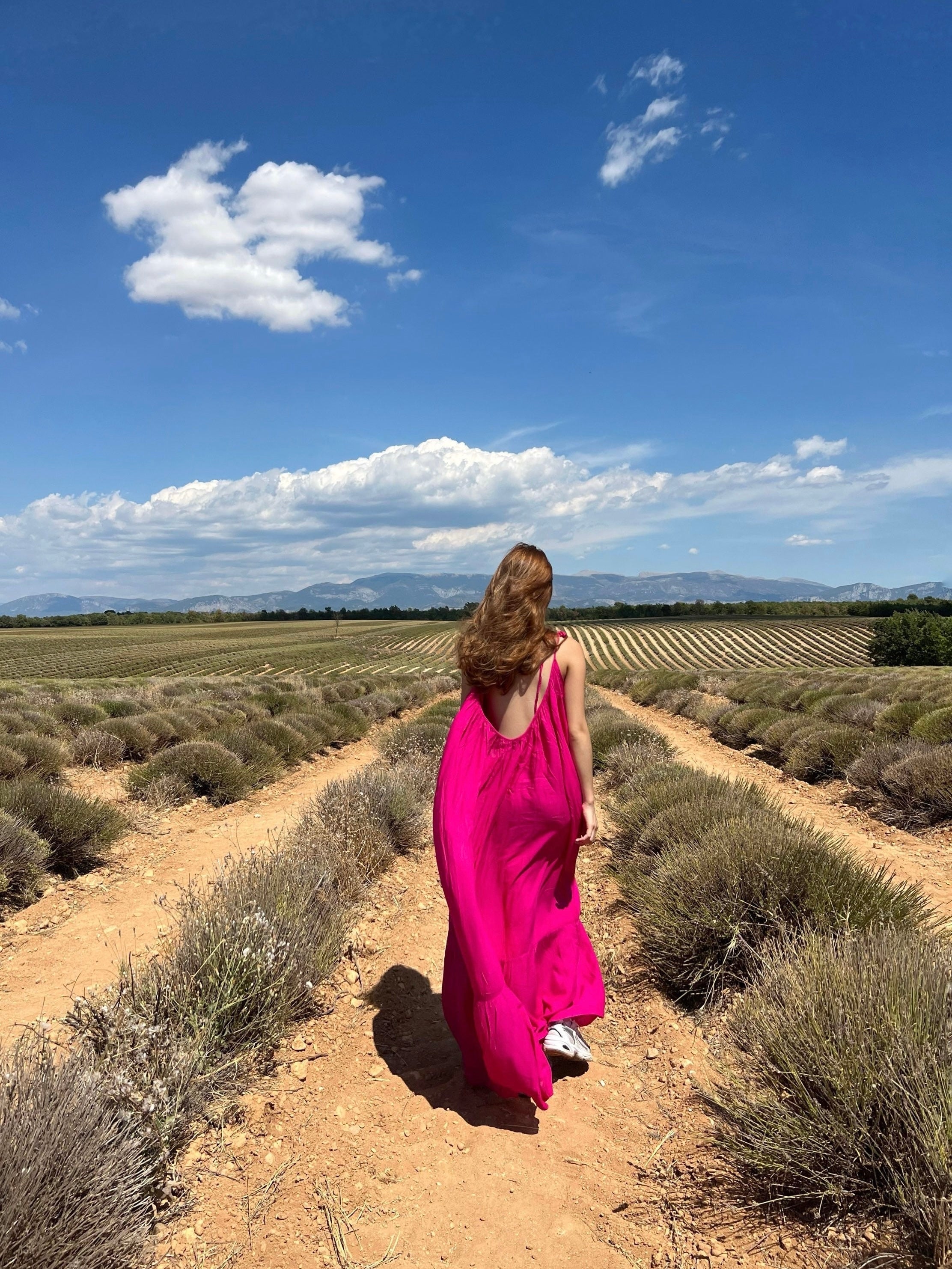 Unleash your inner fashionista with our Hot Pink Backless Maxi Dress from Mali - Shop now and stun the crowd!