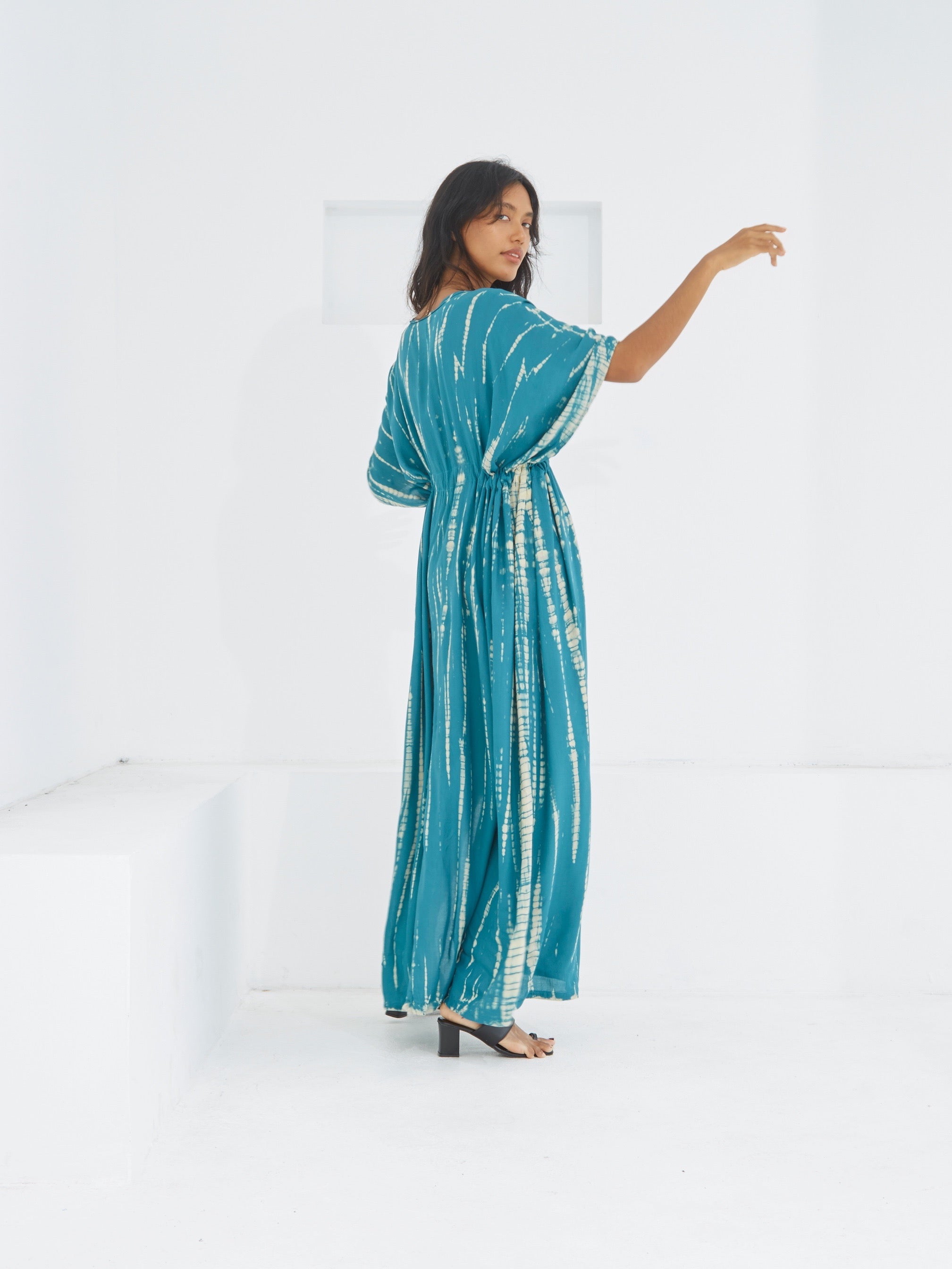 Tie Dye Kaftan maxi Dress - Long Summer Dress | Coco De Chom | Dress for vacation?