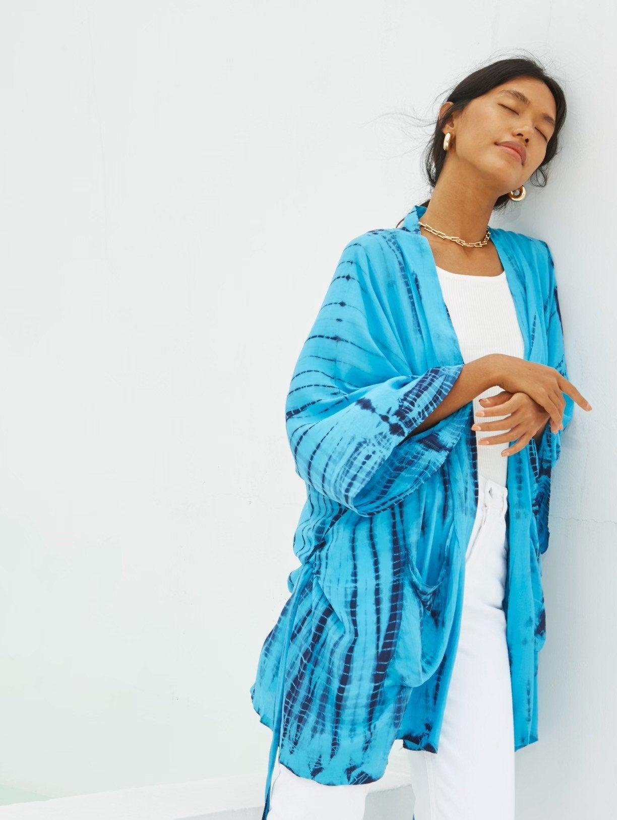 Yoda Kimono Jacket - Blue