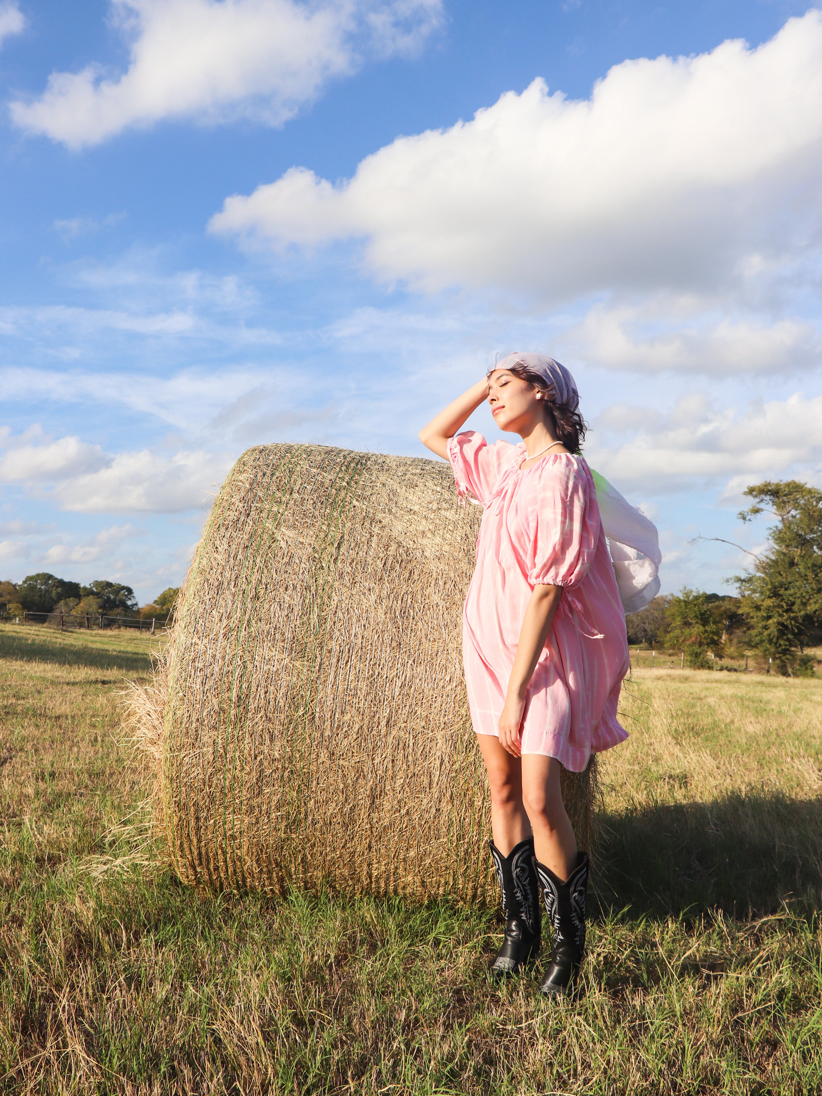 Luna Tie Dye Mini Dress - Pink