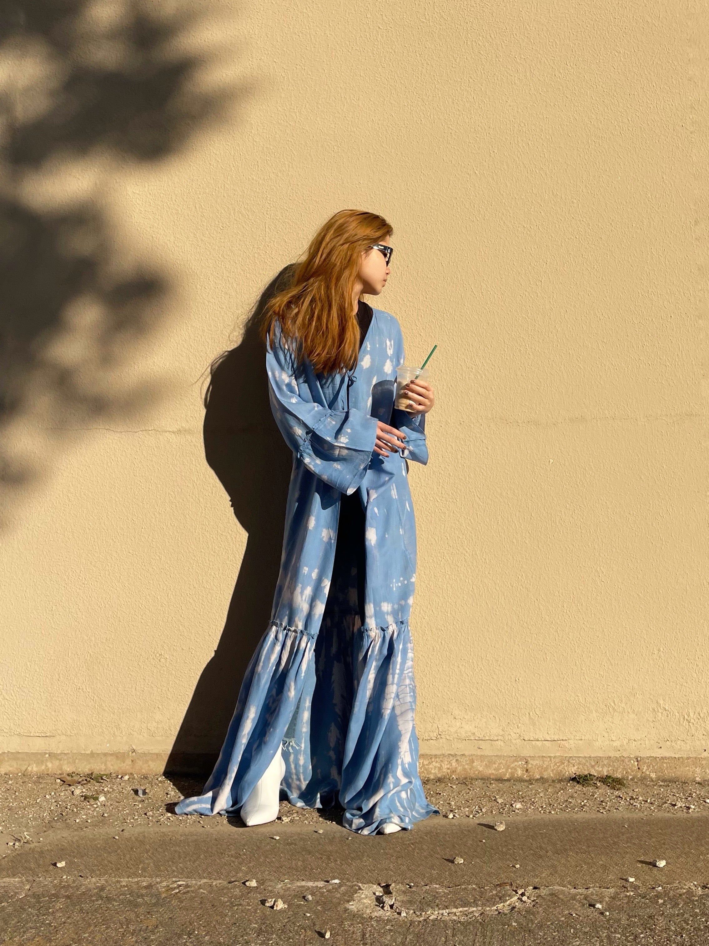 Nina- Kimono Robe - Blue